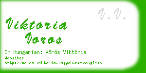 viktoria voros business card